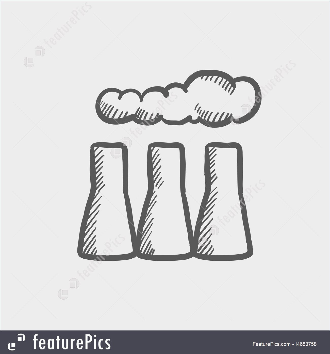 1300x1392 Factory Pipe Sketch Icon Stock Illustration I4683758 - Factory Sketch