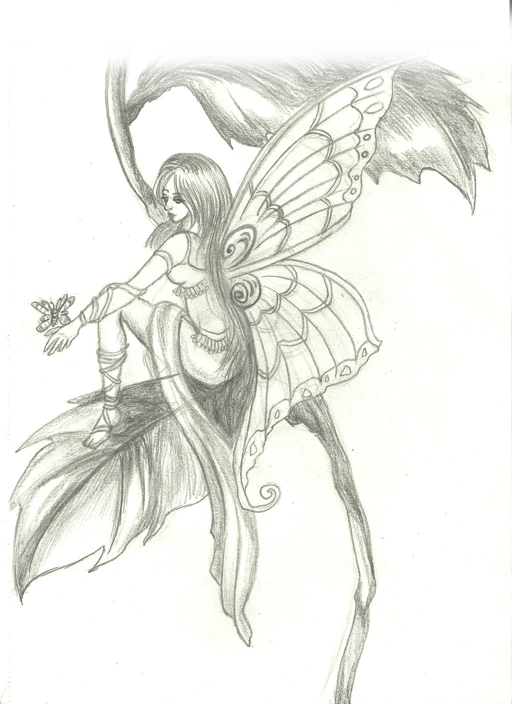 Faerie Sketch at PaintingValley.com | Explore collection of Faerie Sketch