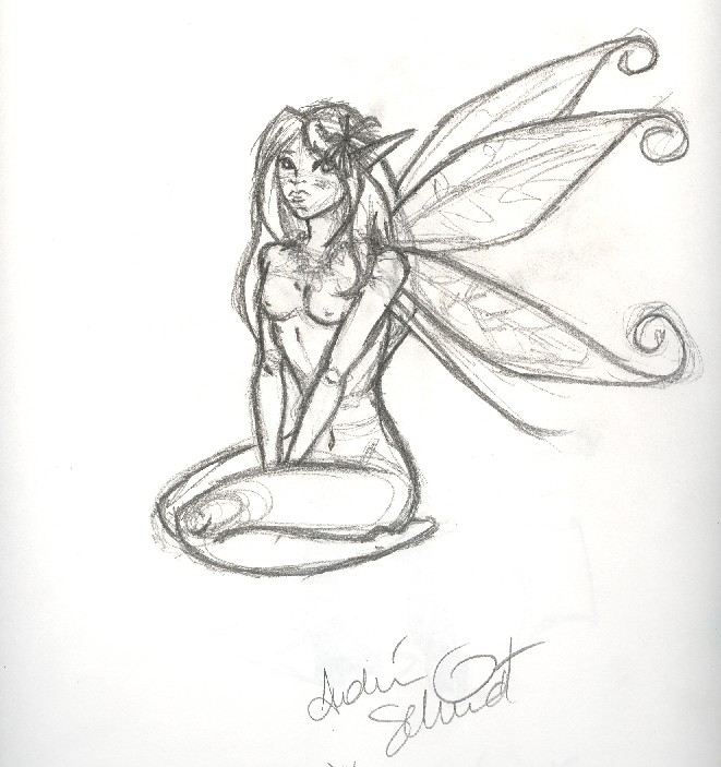 661x703 Faerie Sketch By Tsunami - Faerie Sketch