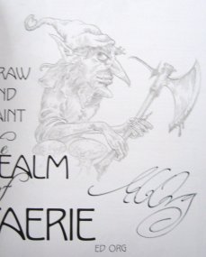 229x285 Signed With Original Sketch !!! The Realm Of Faerie By Ed Org - Faerie Sketch