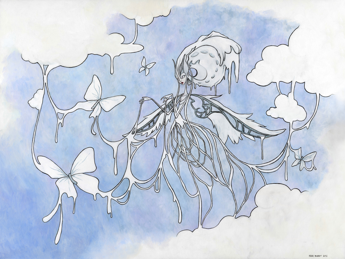 1197x900 Still Finished Painting (Angel Sketch Part 4) Fair Rabbit Art - Fair Sketch