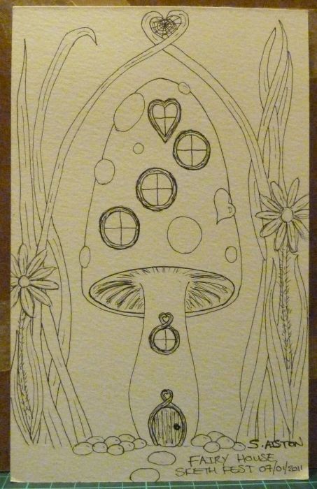 453x700 Sketch Fest! - Fairy House Sketch