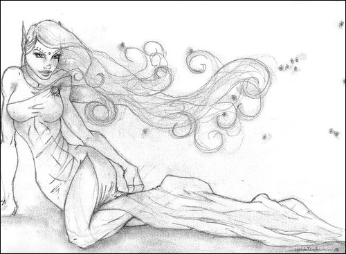 500x367 Fairy Pencil Sketch By Hungrydesigns - Fairy Pencil Sketch