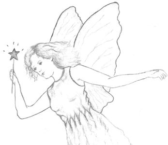 347x300 Pencil Art Photo Fairy Pencil Sketches - Fairy Pencil Sketch