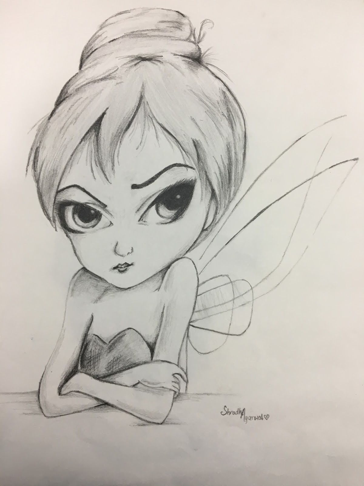 1200x1600 Tinker Bell Pencil Sketch Sketch Artist - Fairy Pencil Sketch