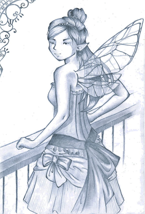 600x885 Fairy Princess By Lemonfox2002 - Fairy Princess Sketch