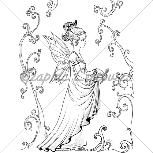 500x500 Fairy Princess Gl Stock Images - Fairy Princess Sketch