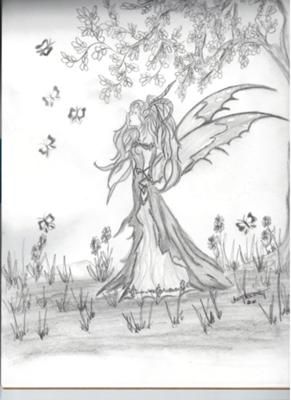 291x400 Pin By Kay Winder On Sketches Drawings, Pencil - Fairy Princess Sketch
