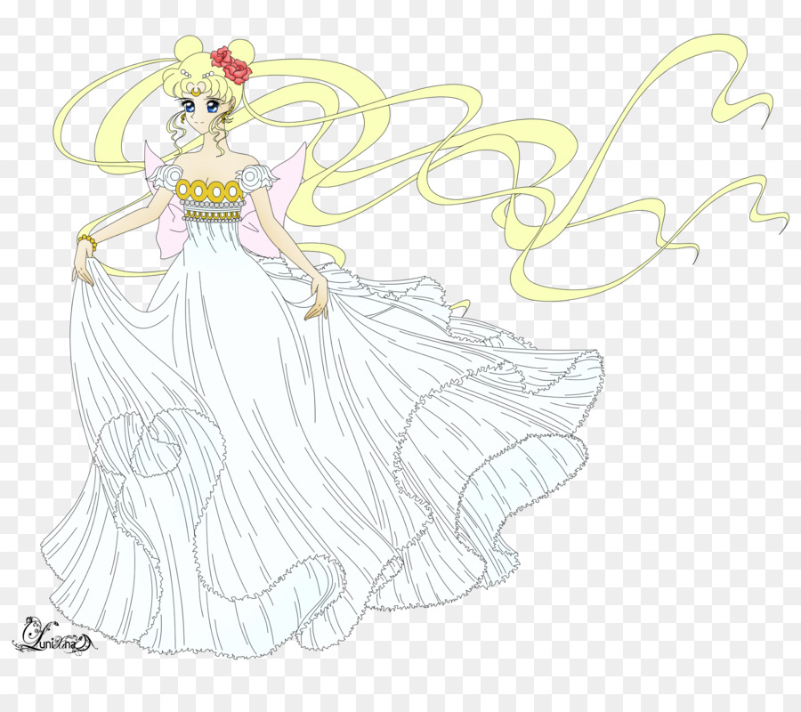 900x800 Sketch Illustration Fairy Woman Graphics - Fairy Princess Sketch