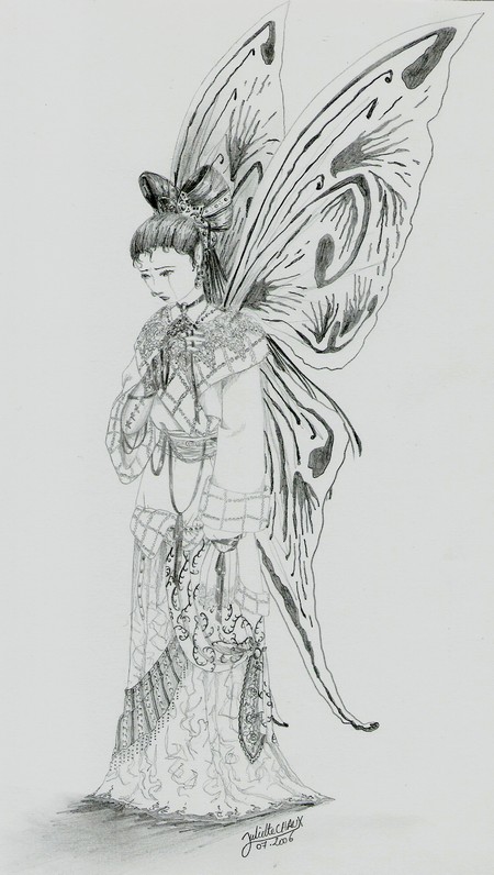 450x796 Crying Fairy Princess By Elglin - Fairy Princess Sketch