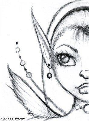 294x400 Fairy Sketch 6 - Fairy Sketch