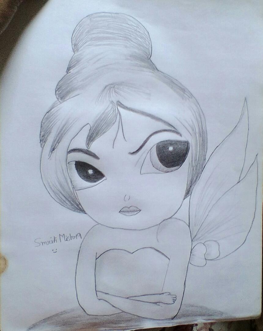 860x1080 Fairy Sketch By Smriti Mishra Sweksha - Fairy Sketch