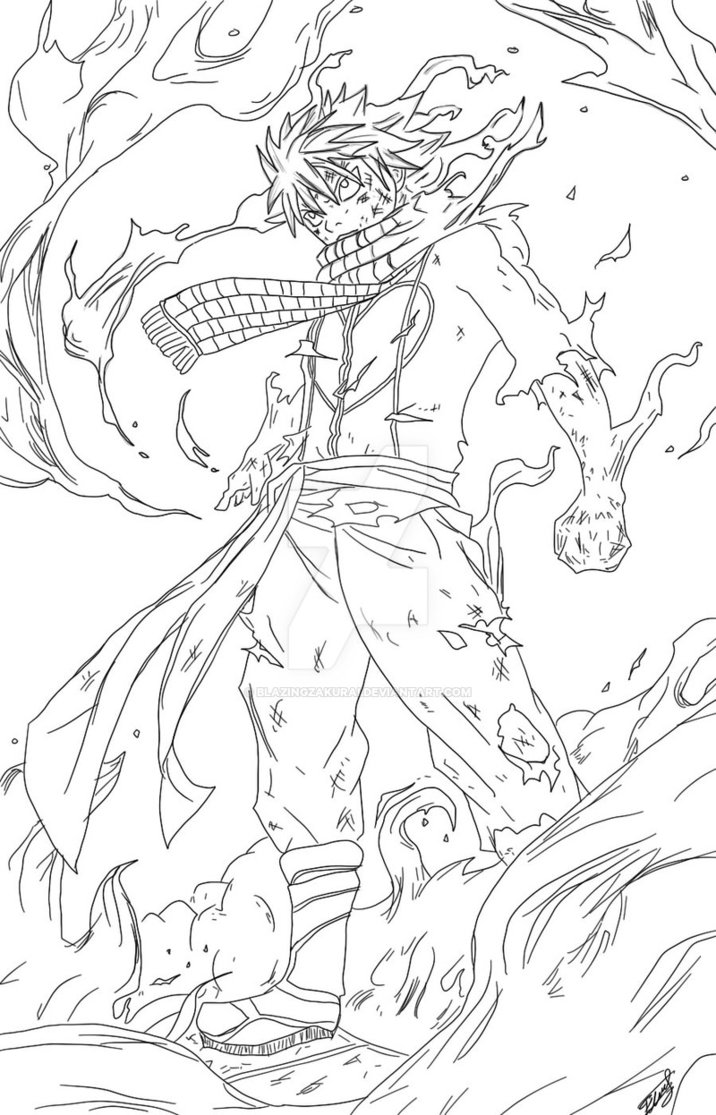 716x1115 Fairy Tail Natsu Sketch By Blazingzakurai - Fairy Tail Sketch