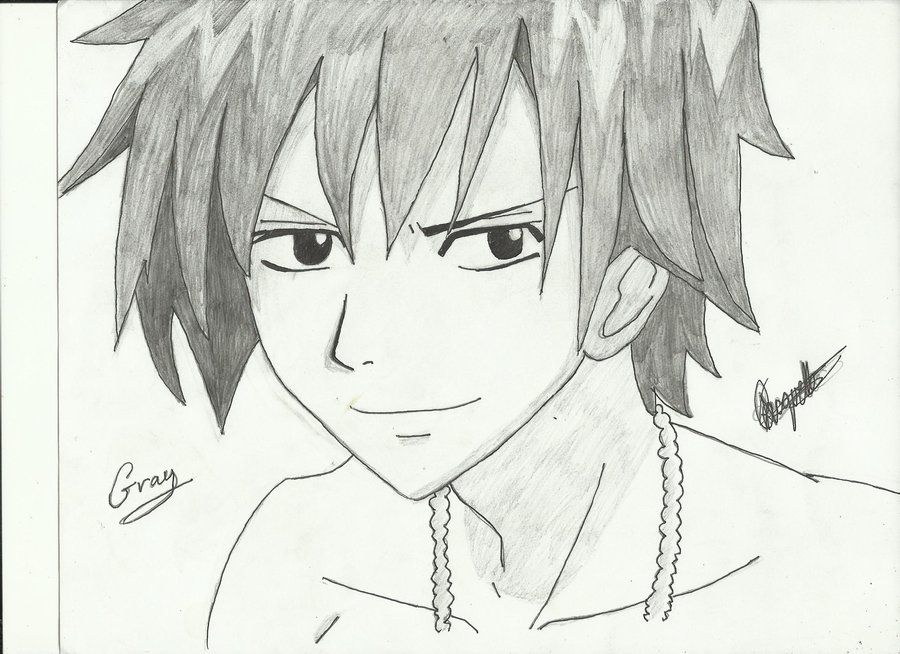 900x654 Grey Sketch Fairy Tail - Fairy Tail Sketch