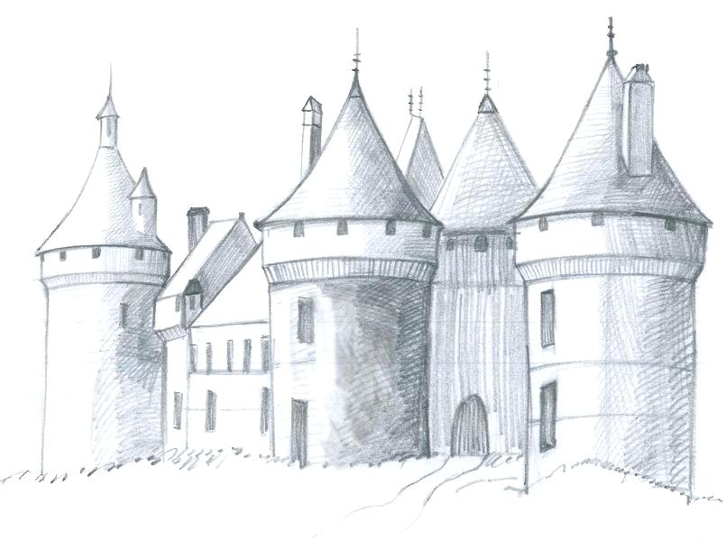 Fairytale Castle Sketch At Paintingvalley Com Explore Collection