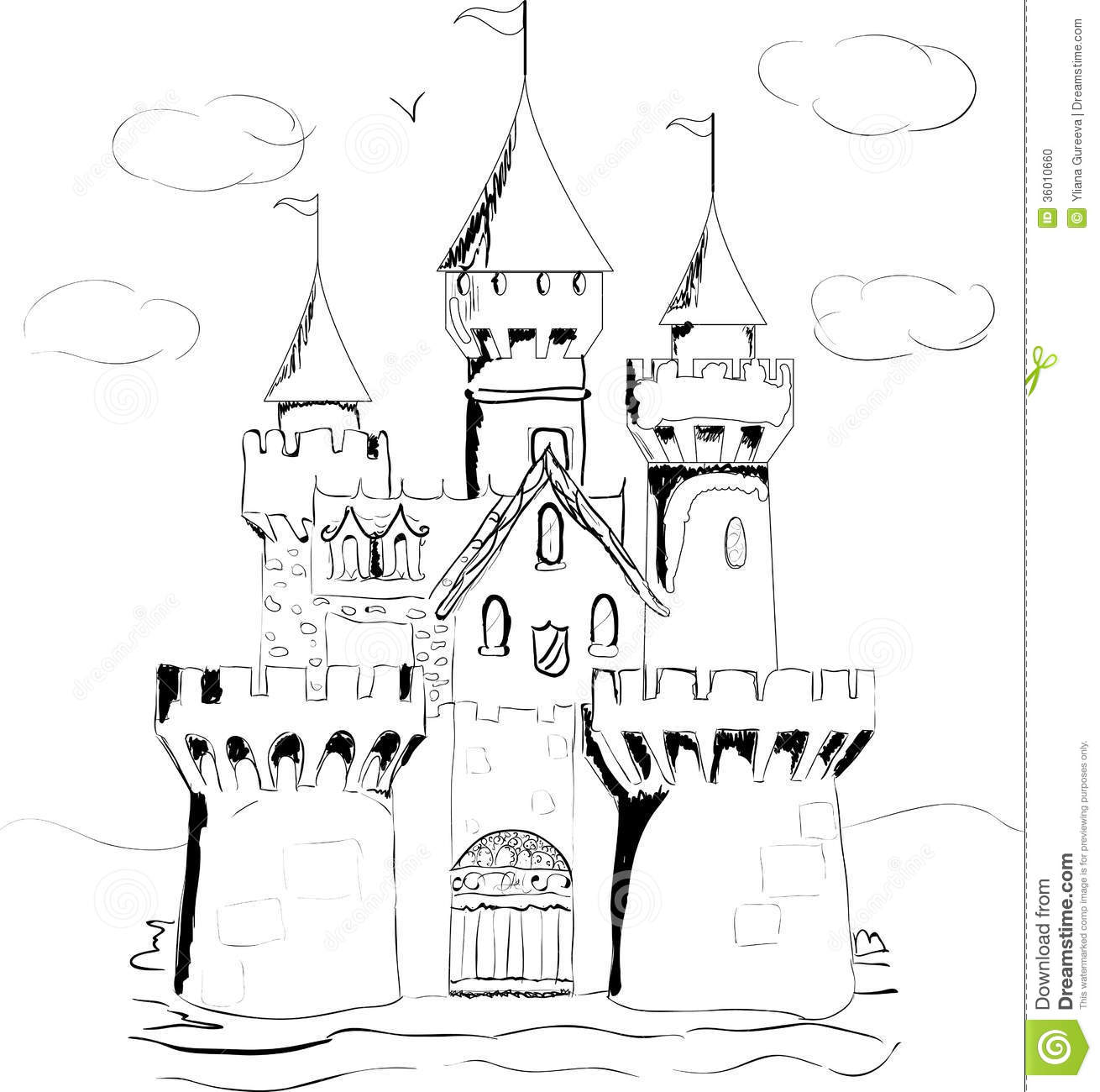 1310x1300 Palace Clipart Fairytale Castle Free Collection Download And - Fairytale Castle Sketch