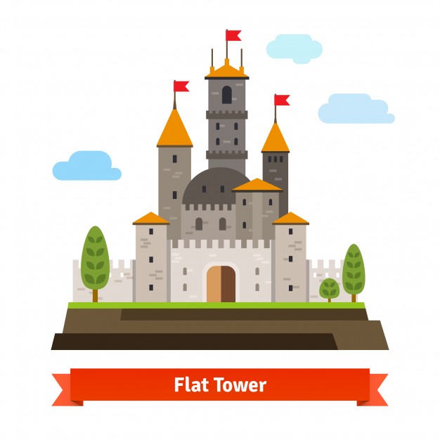 626x626 Castle Vectors, Photos And Psd Files Free Download - Fairytale Castle Sketch