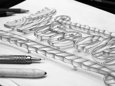 400x300 Fake 3d Lettering Sketch By Marcelo Schultz - Fake Sketch