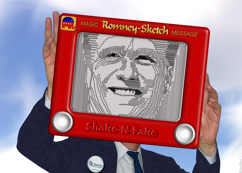 840x600 Mitt Romney - Fake Sketch