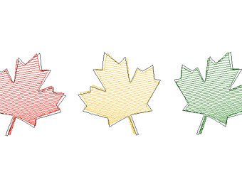 340x270 Fall Leaf Sketch Etsy - Fall Leaves Sketch