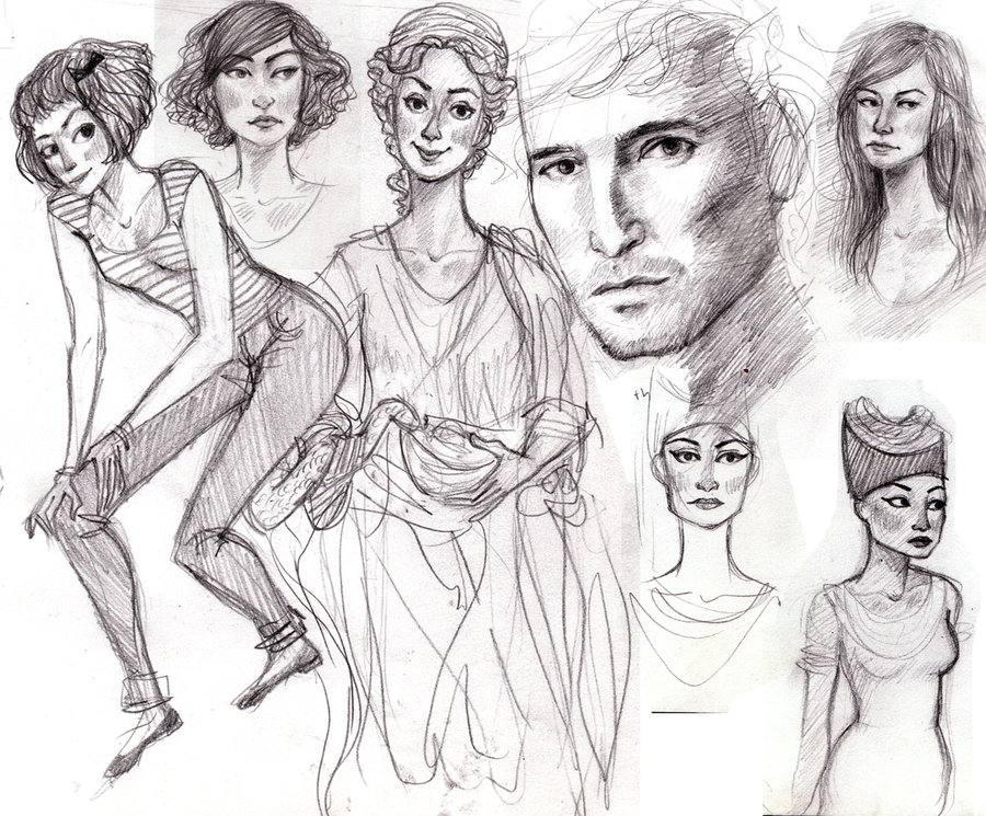 900x745 Fall Sketches 2 By Abibuu - Fall Sketches