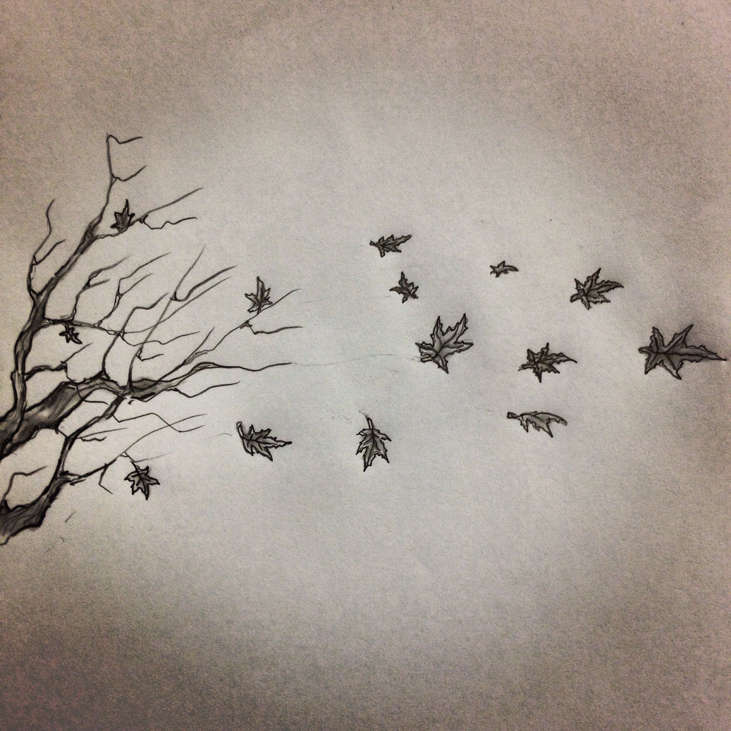 2448x2448 Fall Tattoo Sketch By - Fall Sketches