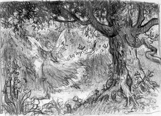 553x400 Artist - Fall Tree Sketch