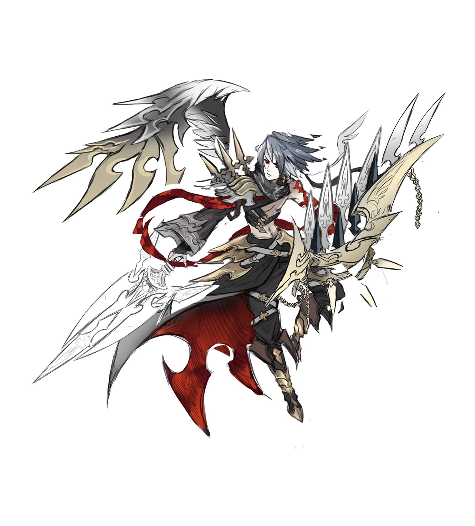 1850x2048 Image - Fallen Angel Sketch