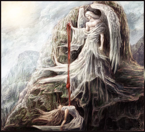 500x455 58 Angel Drawings Illustrations And Sketches - Fallen Angel Sketch