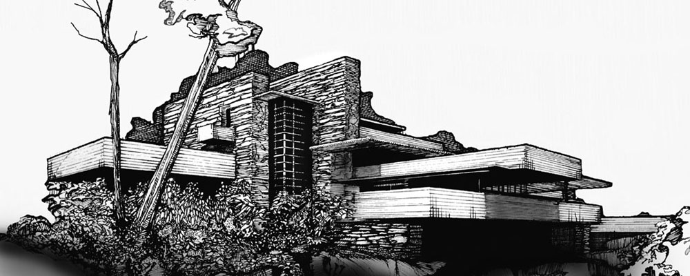 Falling Water Sketch At Explore Collection Of