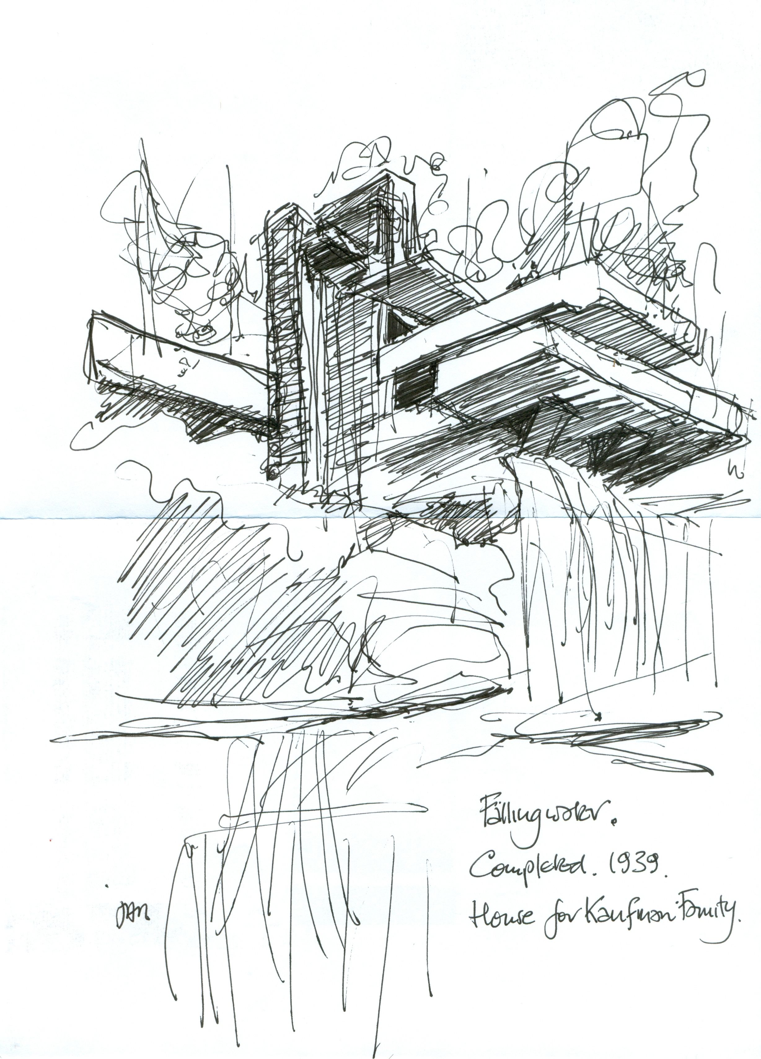 Fallingwater Sketch At Explore Collection Of