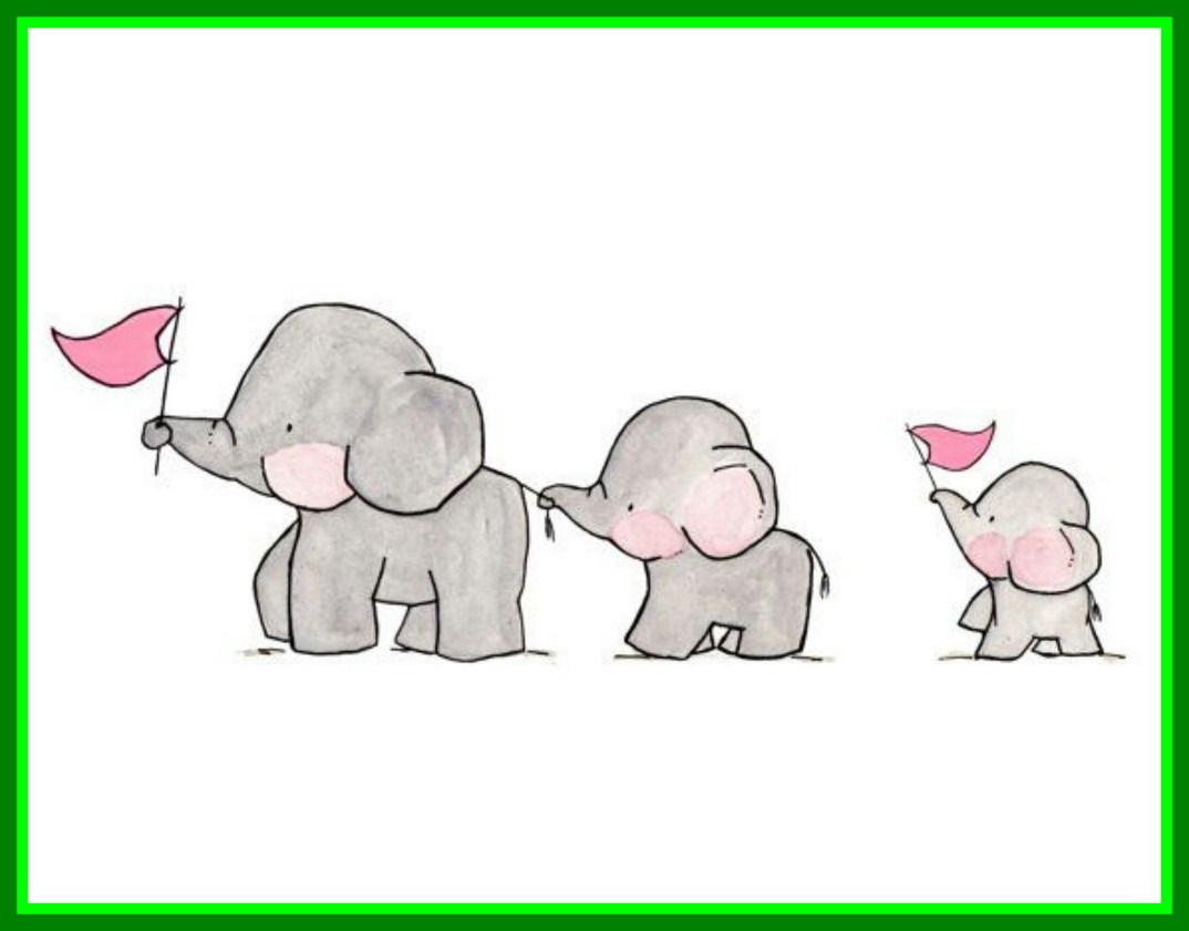 1074x841 Appealing Pencil Elephants Tumblr Of Drawing Sketch For Cute - Family Cartoon Sketch