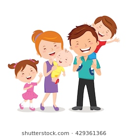 260x280 Cartoon Happy Family Sketch Stock Vector - Family Cartoon Sketch
