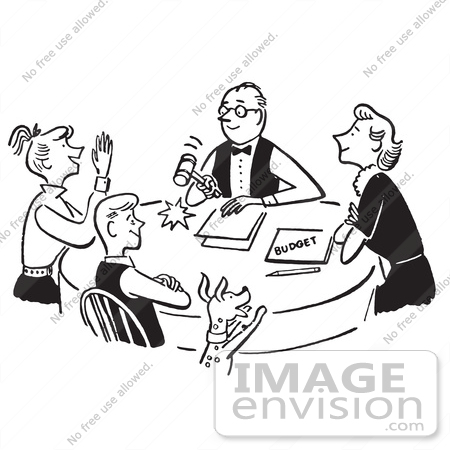450x450 Cartoon Of A Sketch Of A Happy Family Having A Meeting About The - Family Cartoon Sketch