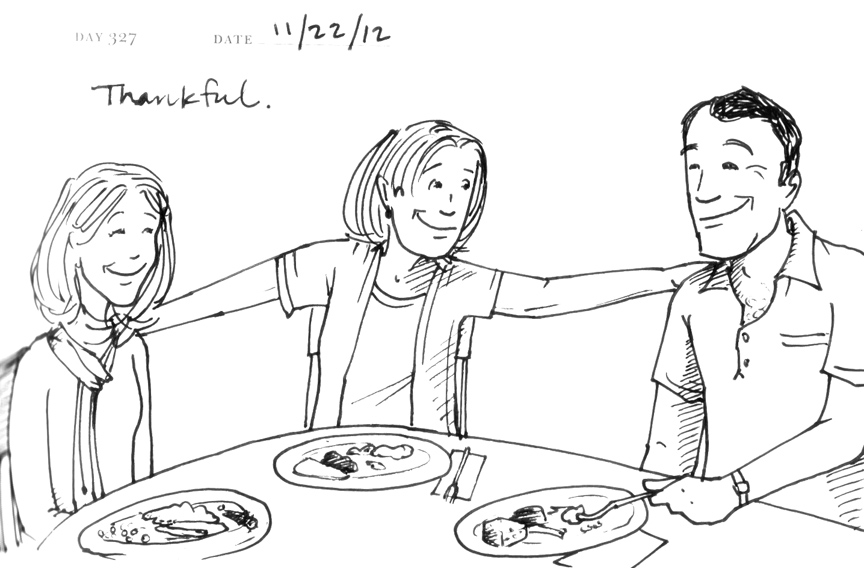864x568 My Week In Sketches - Family Dinner Sketch