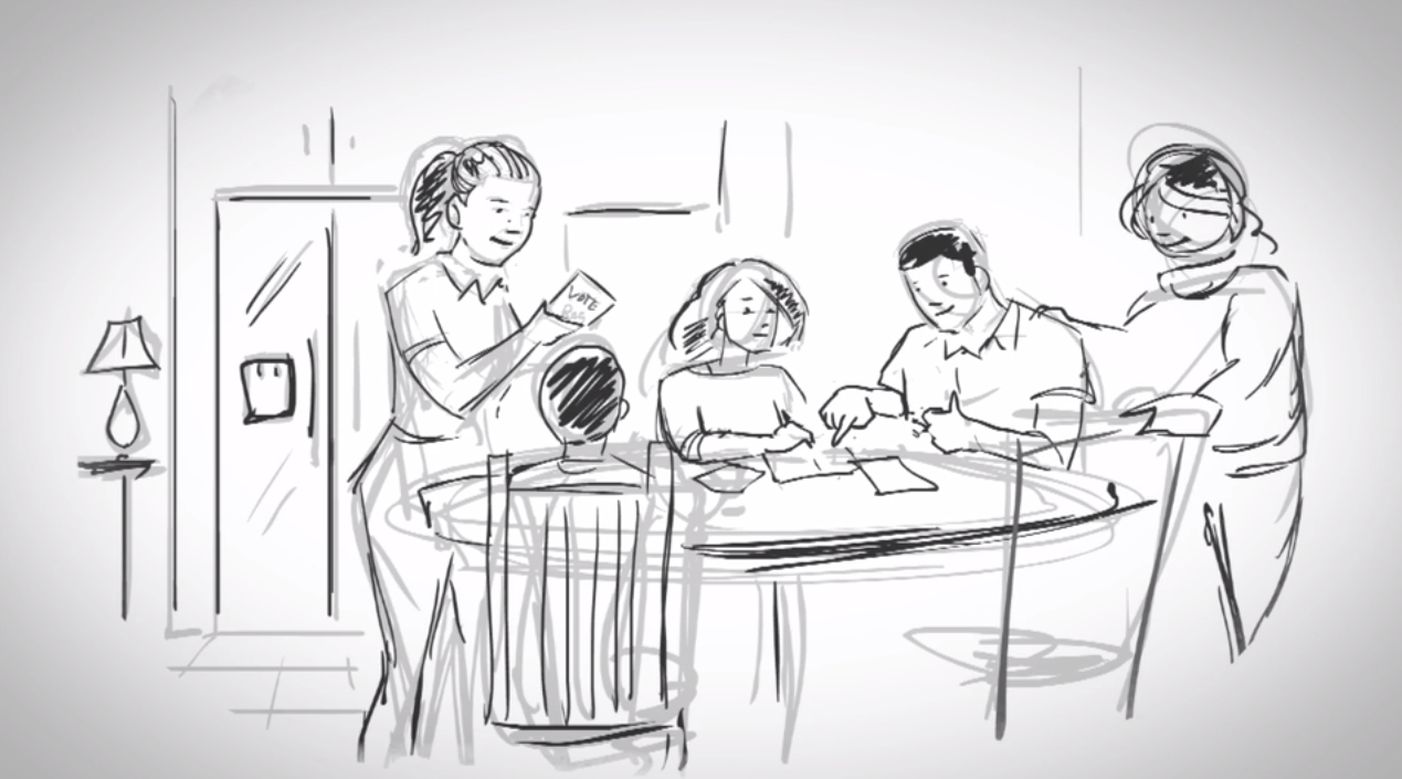 1269x705 Family Dinner Sketch Work In Progress Dinner And - Family Dinner Sketch