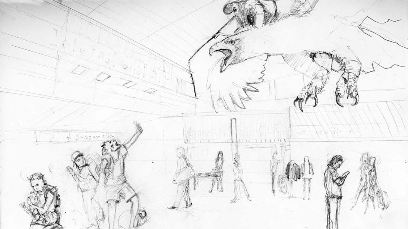 1320x742 Orc Family Holiday Original Sketch Douglas Easterly - Family Sketch