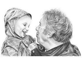 280x200 Family Portraits - Family Sketch Images