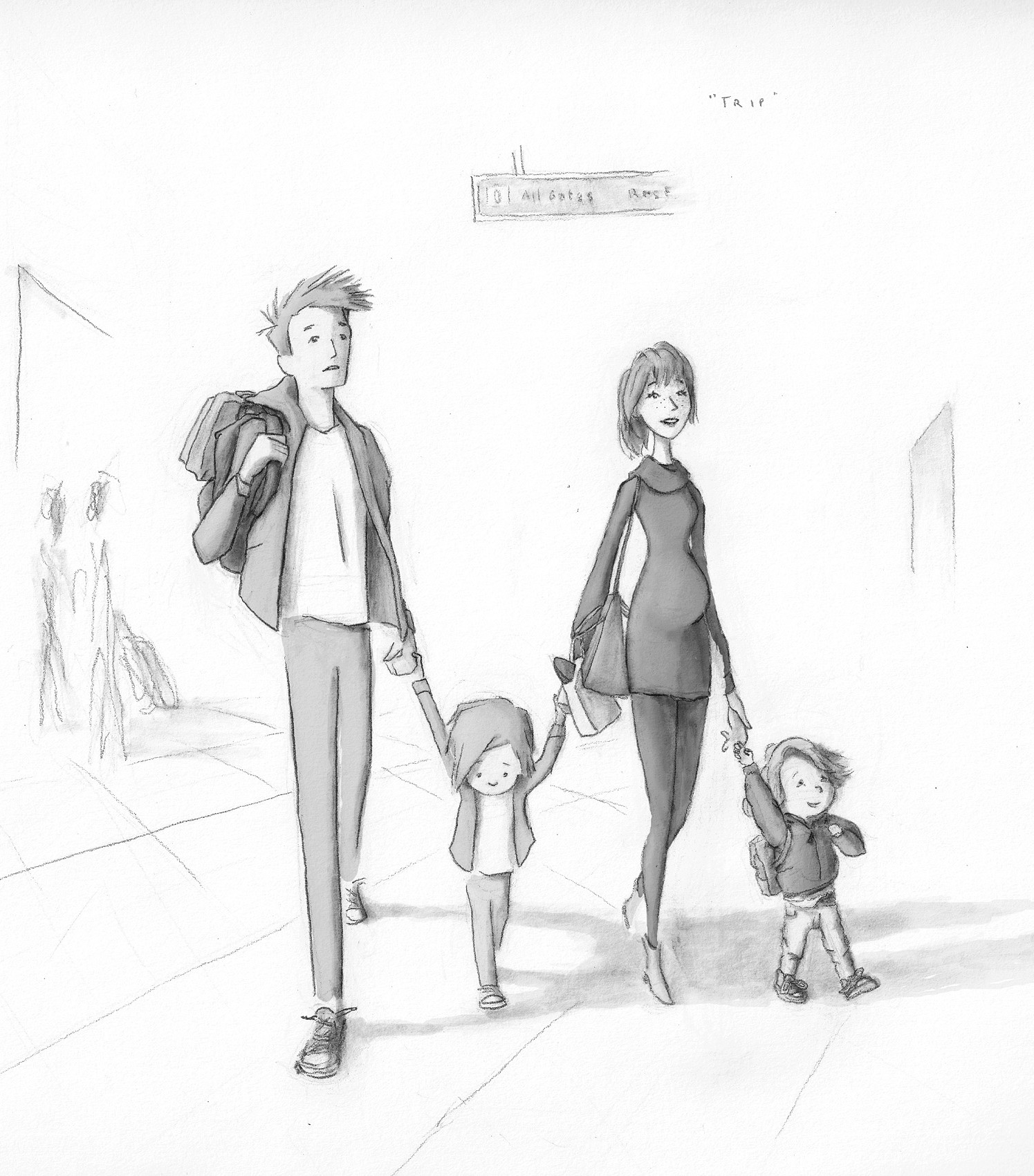 1495x1701 Sketches - Family Sketch Images