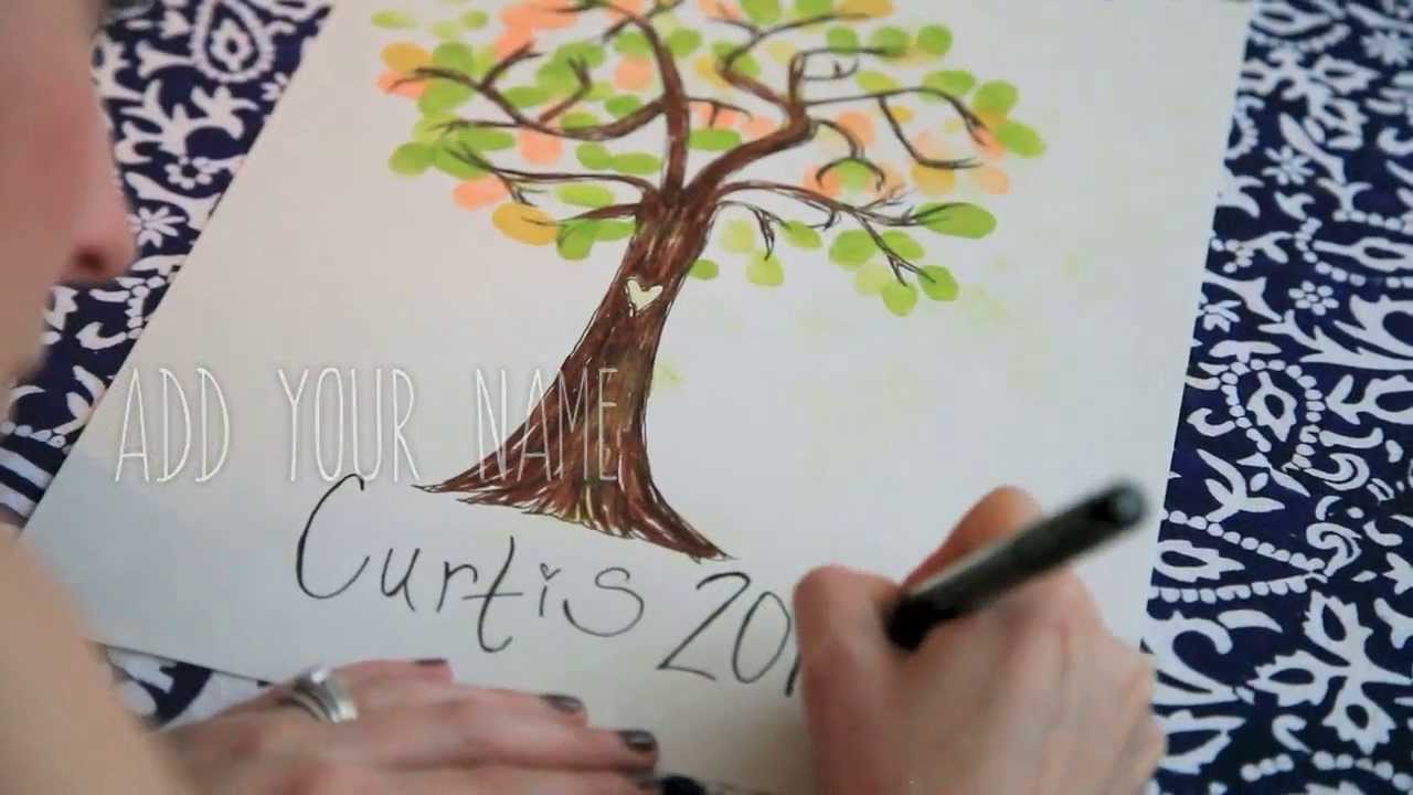 1280x720 How To Make Family Tree Wall Art With Kids - Family Tree Sketch