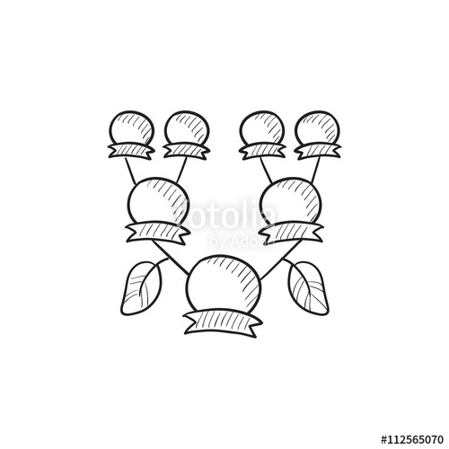 500x500 Family Tree Sketch Icon. Stock Image And Royalty Free Vector - Family Tree Sketch Free