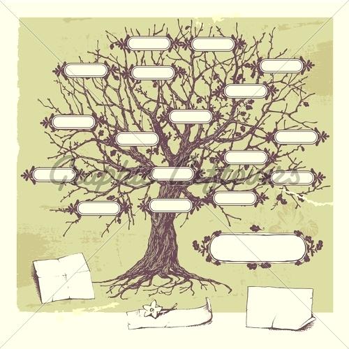 Family Tree Sketch Free at PaintingValley.com | Explore collection of ...