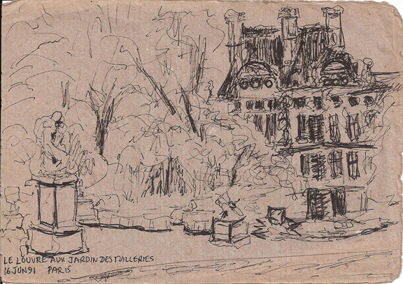 576x407 Paris Sketches Barbara Taylor Artist - Famous Sketches