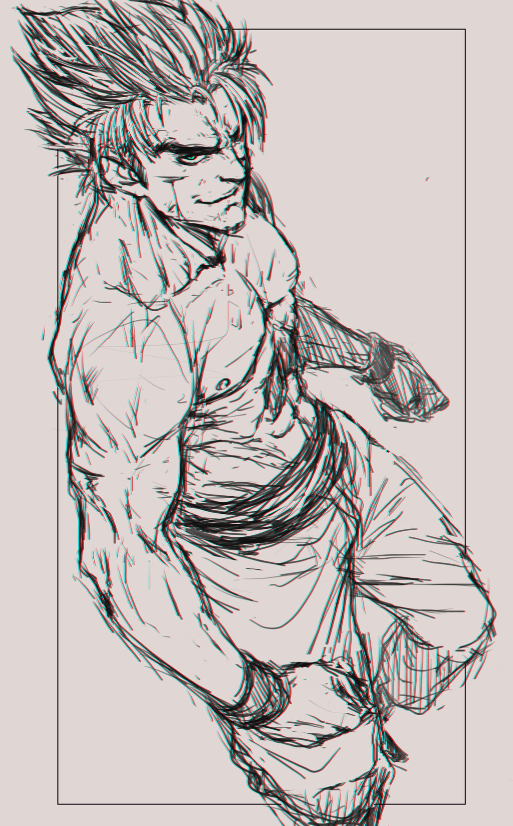 1024x1648 Goku Fanart Sketch By Kuroharra - Fan Art Sketch