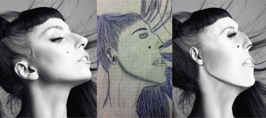 533x236 Pictures Of Celebrities Photoshopped To Match Fan Art Sketches - Fan Art Sketch