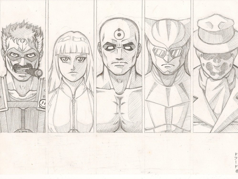 998x751 Sketch Fan Art Watchmen By Dowaru - Fan Art Sketch