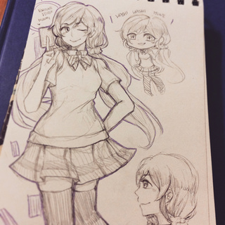 320x320 Cute Chubby Girls Are Fun To Draw Like Nozomeme - Fan Art Sketch