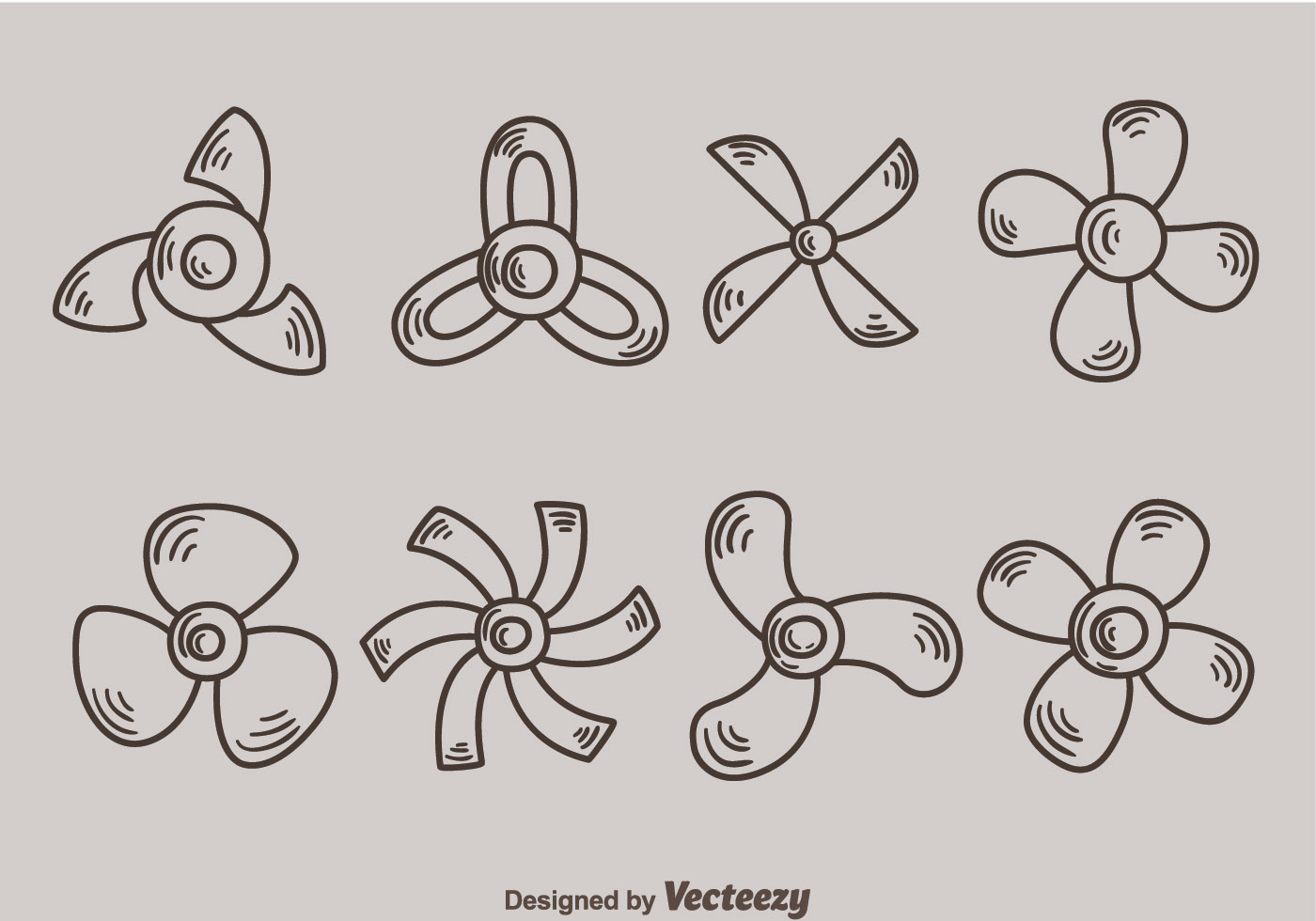 1400x980 Sketch Variation Fan Collection Vector - Fan Sketch