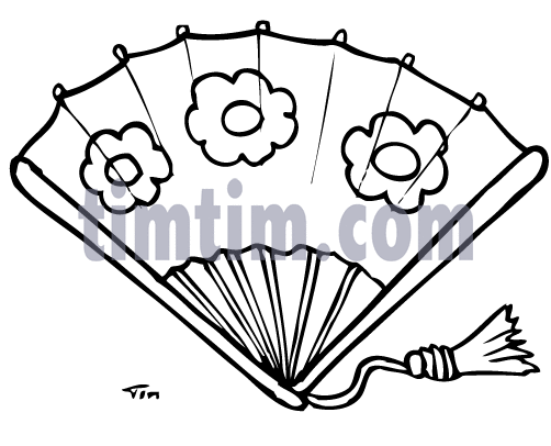 502x406 Drawings Of Fans Free Drawing Of Fan Bw From The Category Beauty - Fan Sketch