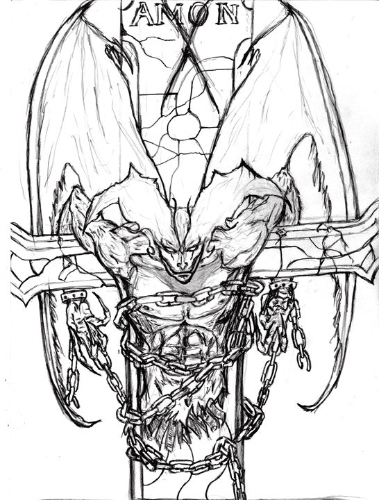 546x720 Devilman Amon - Fan Sketch
